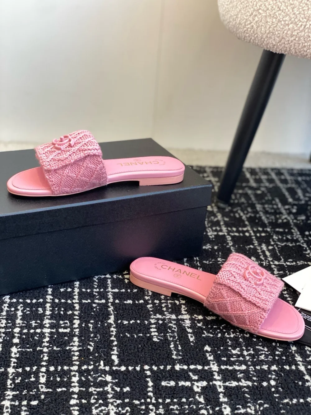 슬라이드 슬리퍼 (핑크) 상세