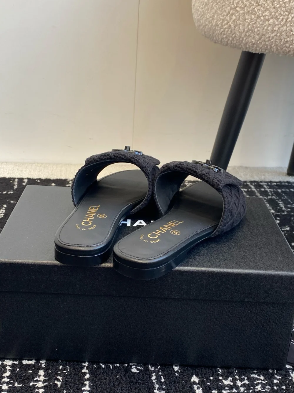 슬라이드 슬리퍼 (블랙) 상세