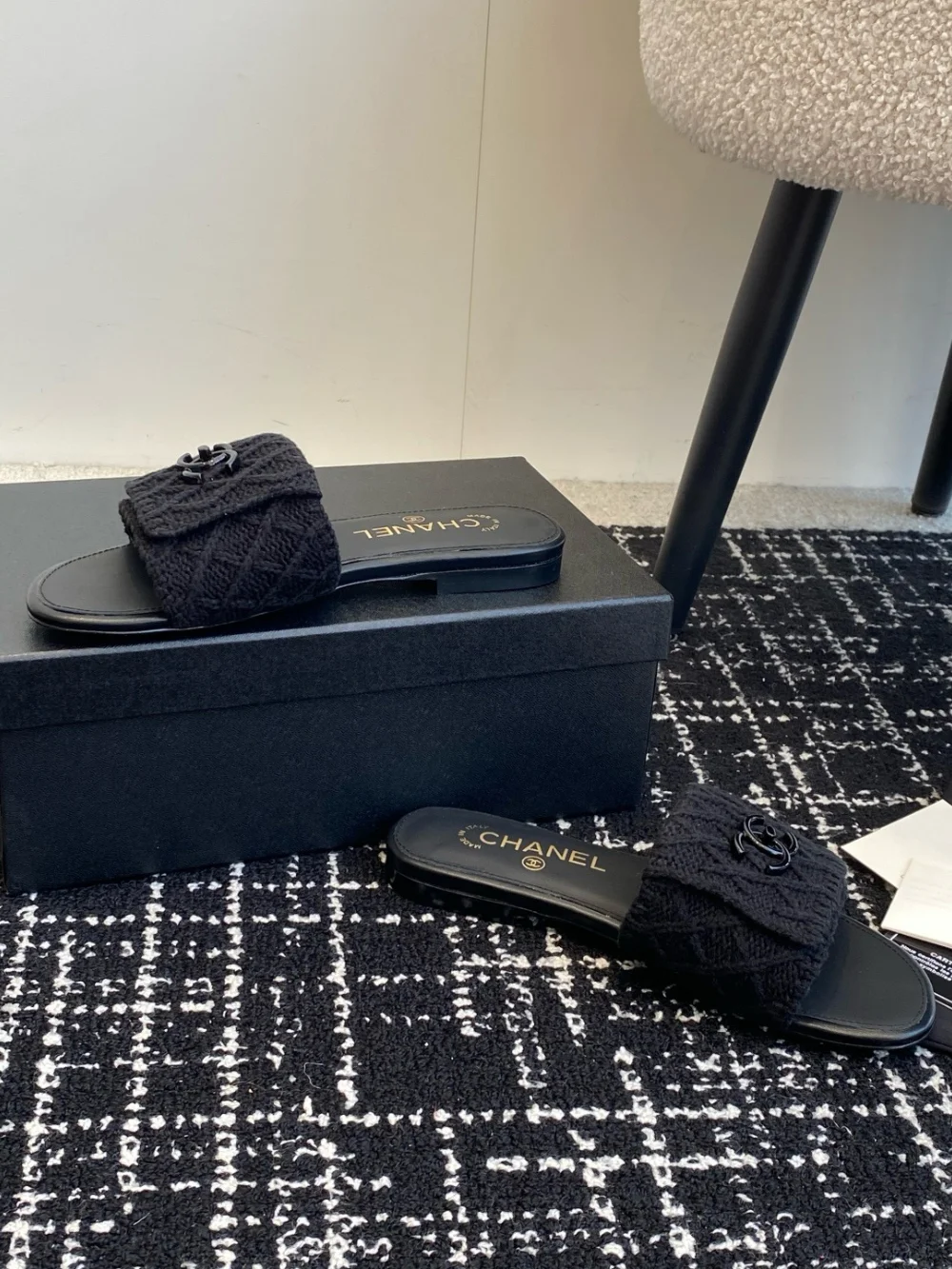 슬라이드 슬리퍼 (블랙) 상세