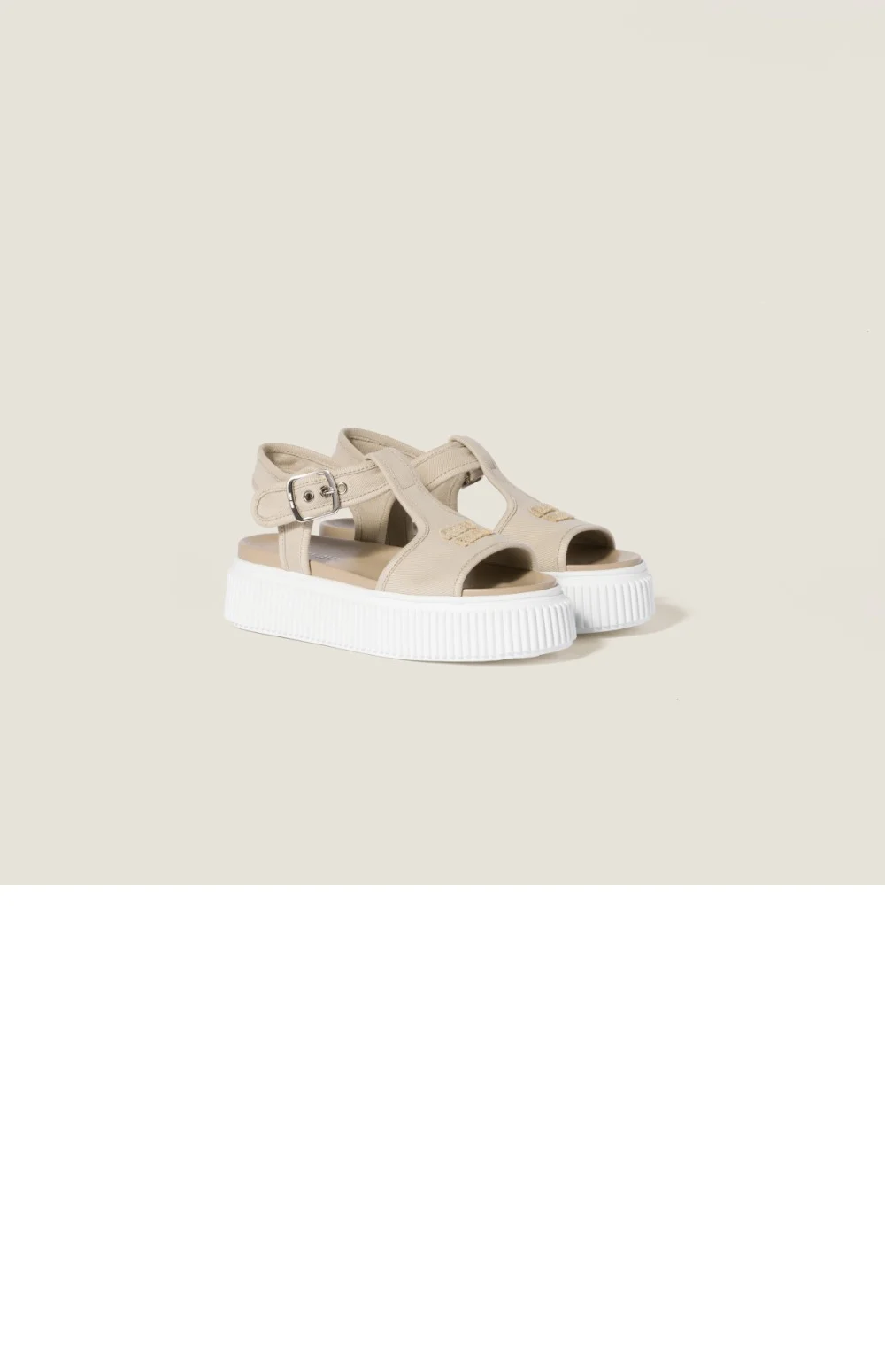 데님 플랫폼 샌들 (3color) 상세