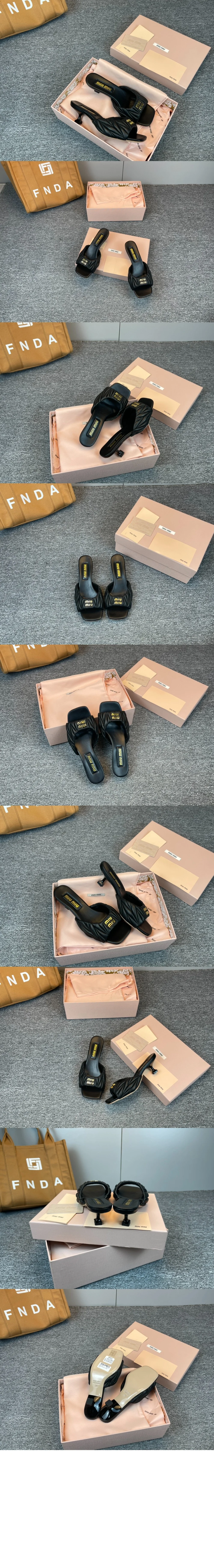 마테라쎄 나파 가죽 슬라이드 (2color) 상세