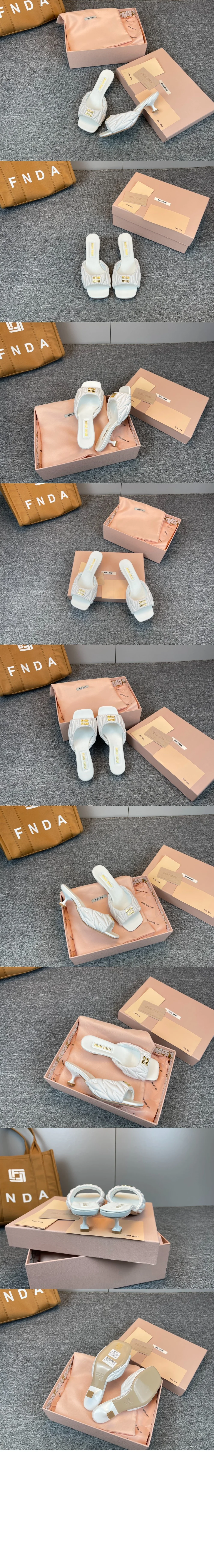 마테라쎄 나파 가죽 슬라이드 (2color) 상세