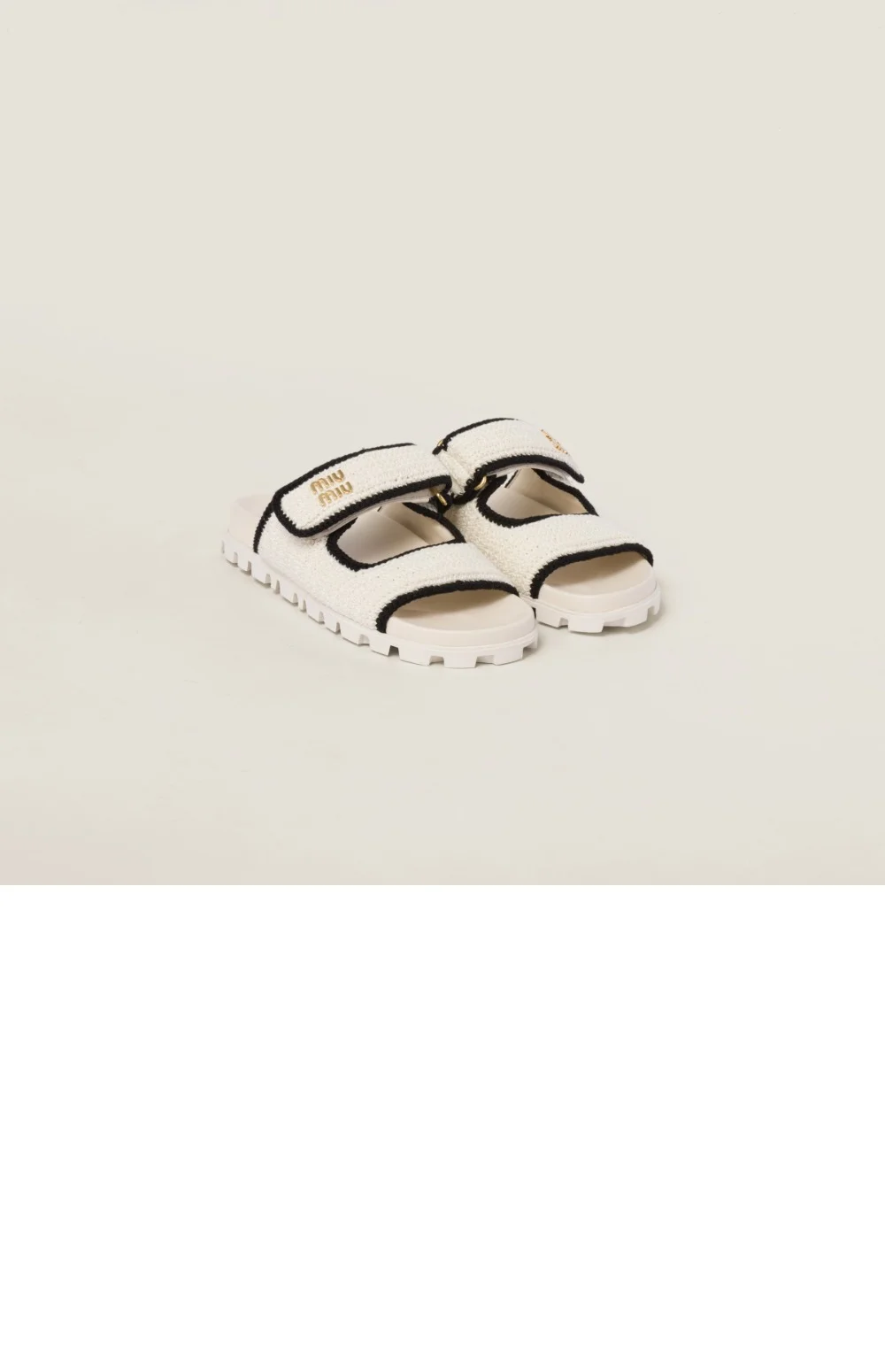 크로셰 니트 슬라이드 샌들(2color) 상세