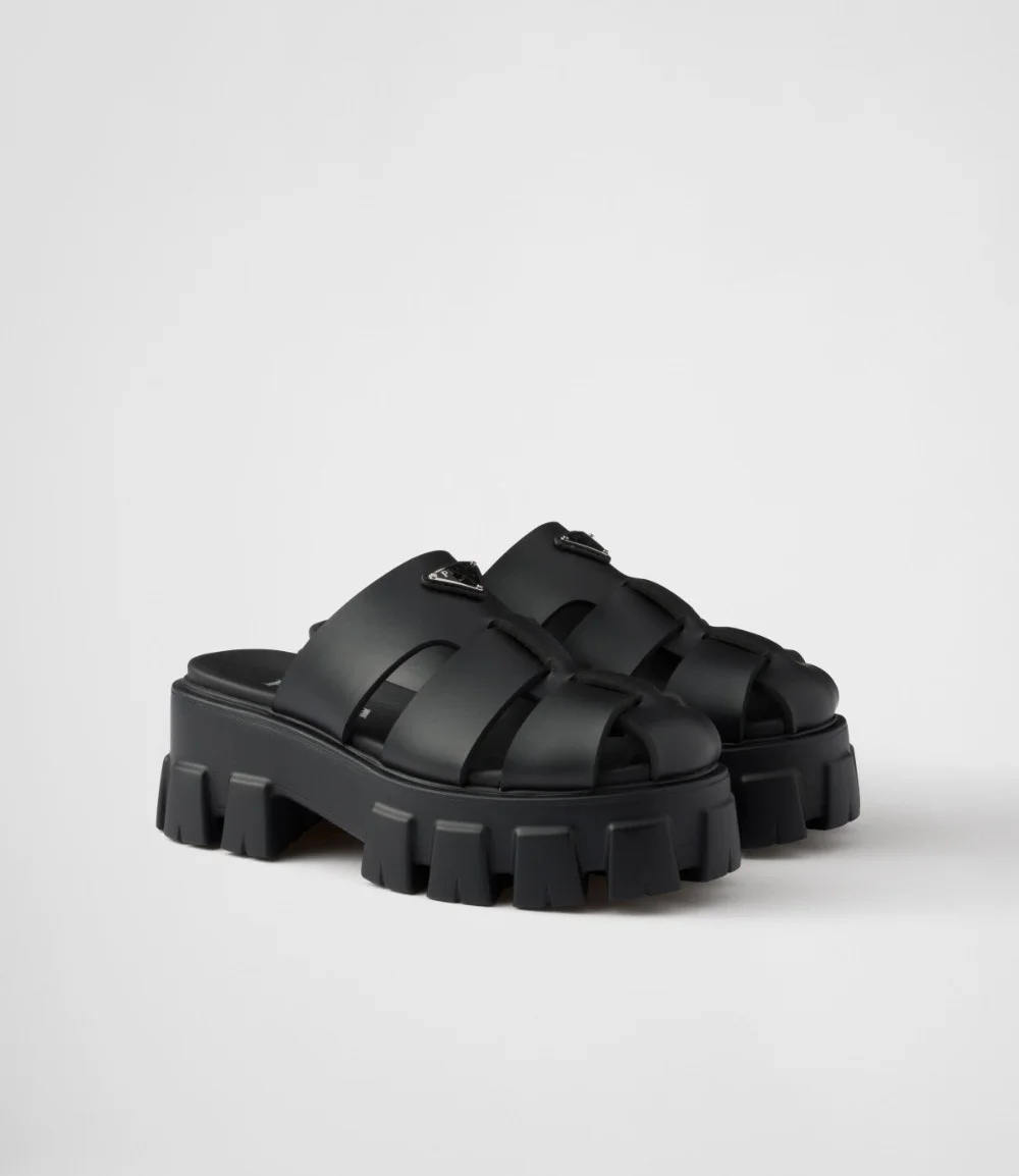 모놀리식 러버 뮬 (3color) 굽 5.5cm