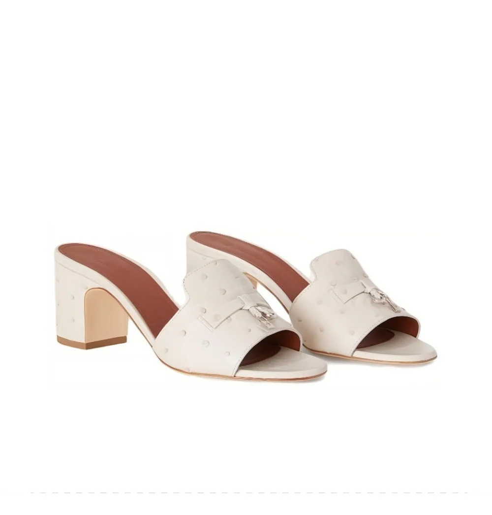 샌들 슬리퍼 굽6.5cm (3color)