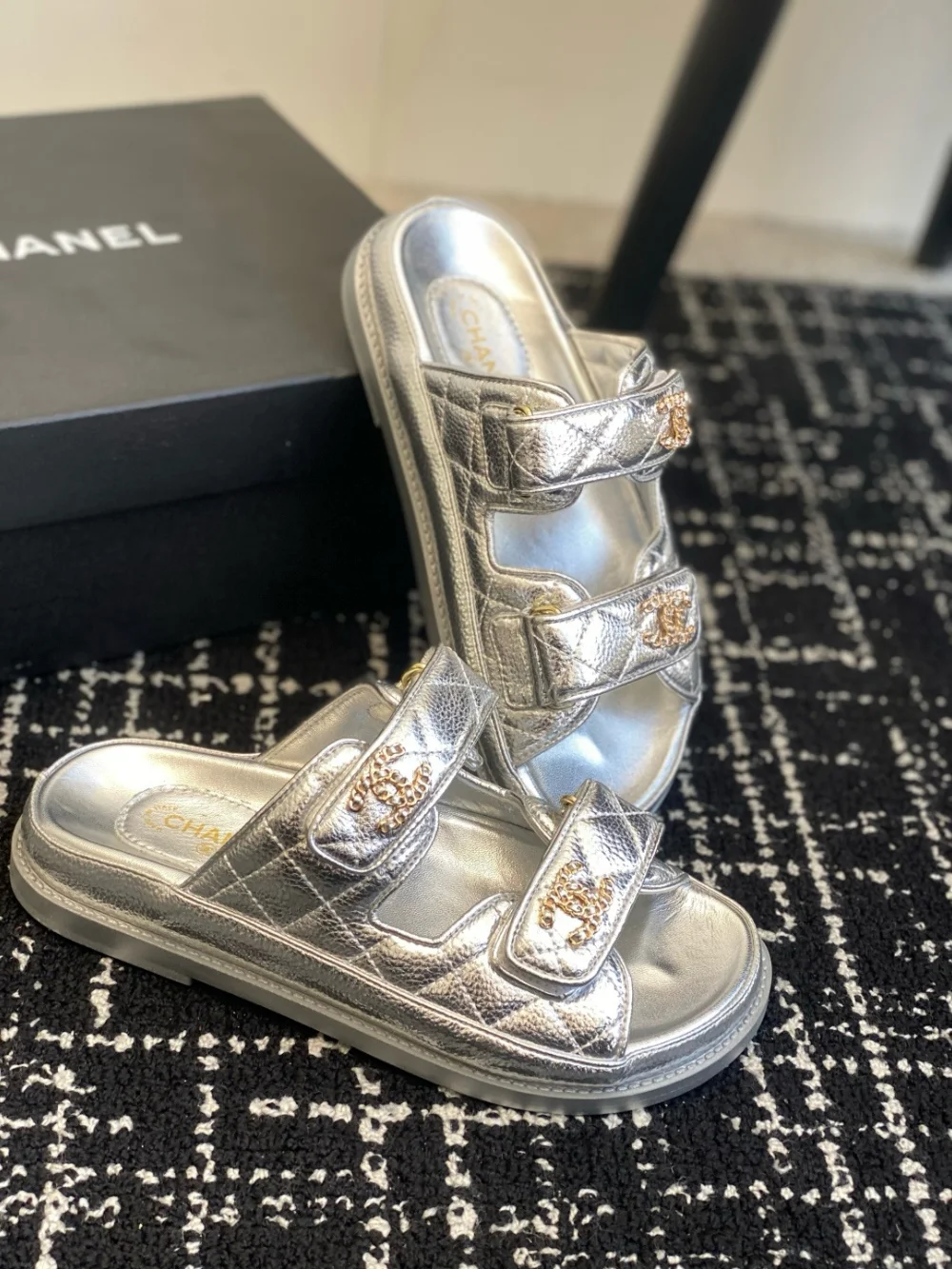 샌들 슬리퍼 금장 (2 color) 상세