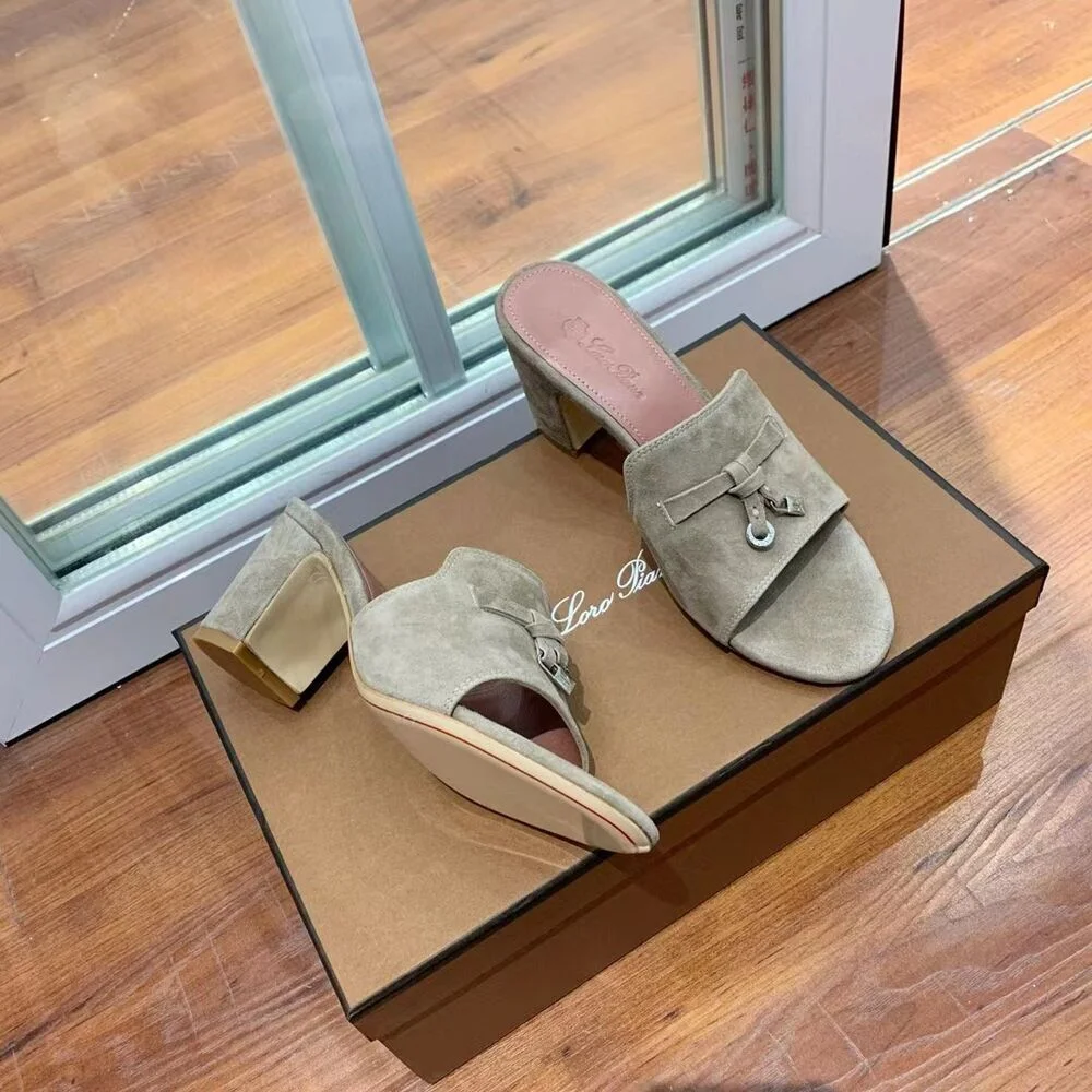 스웨이드 뮬 (굽 6.5cm) 상세