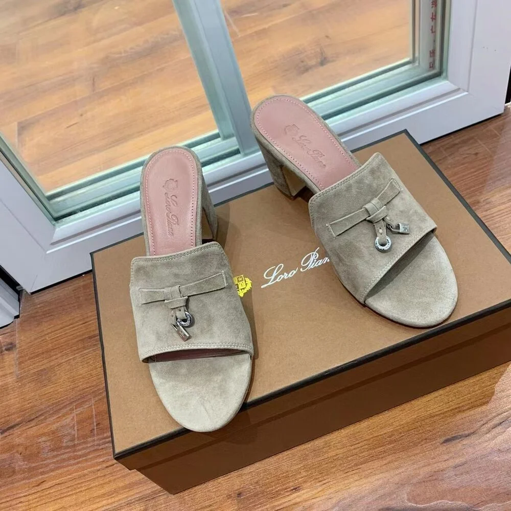 스웨이드 뮬 (굽 6.5cm) 상세