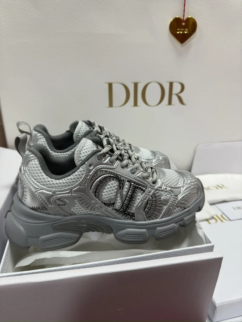 메시 레더 패널 스니커즈