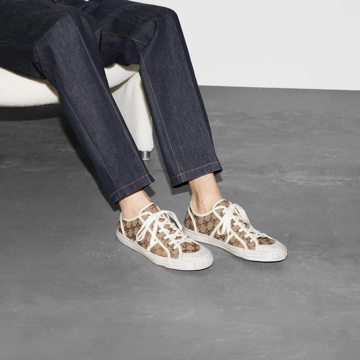 GG 스니커즈 베이지 & 에보니 상세