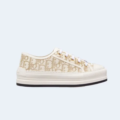 플랫폼 스니커즈 골드