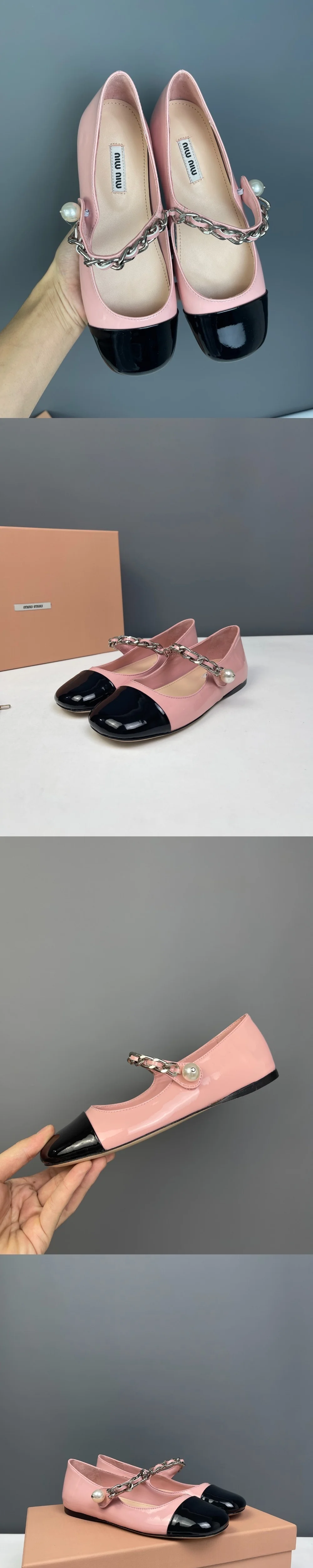 페이턴트 가죽 발레리나 5F653D 상세