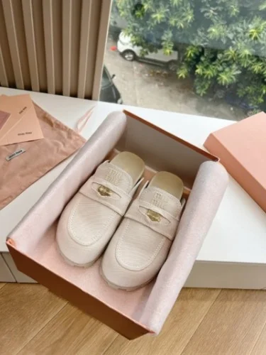 캔버스 데님 뮬 슬리퍼 슬립온