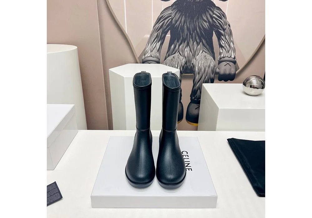 퐁 플랫 하프 레인부츠 상세