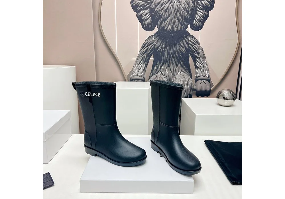 퐁 플랫 하프 레인부츠 상세