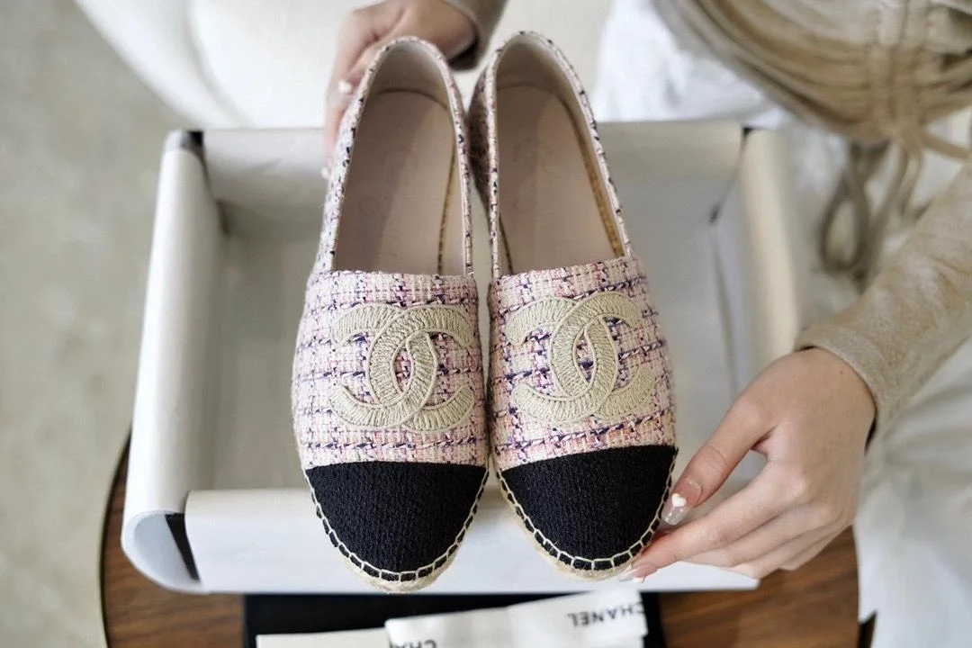 Espadrille 핑크 블랙 상세