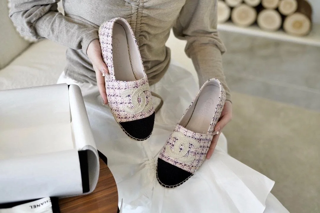 Espadrille 핑크 블랙 상세