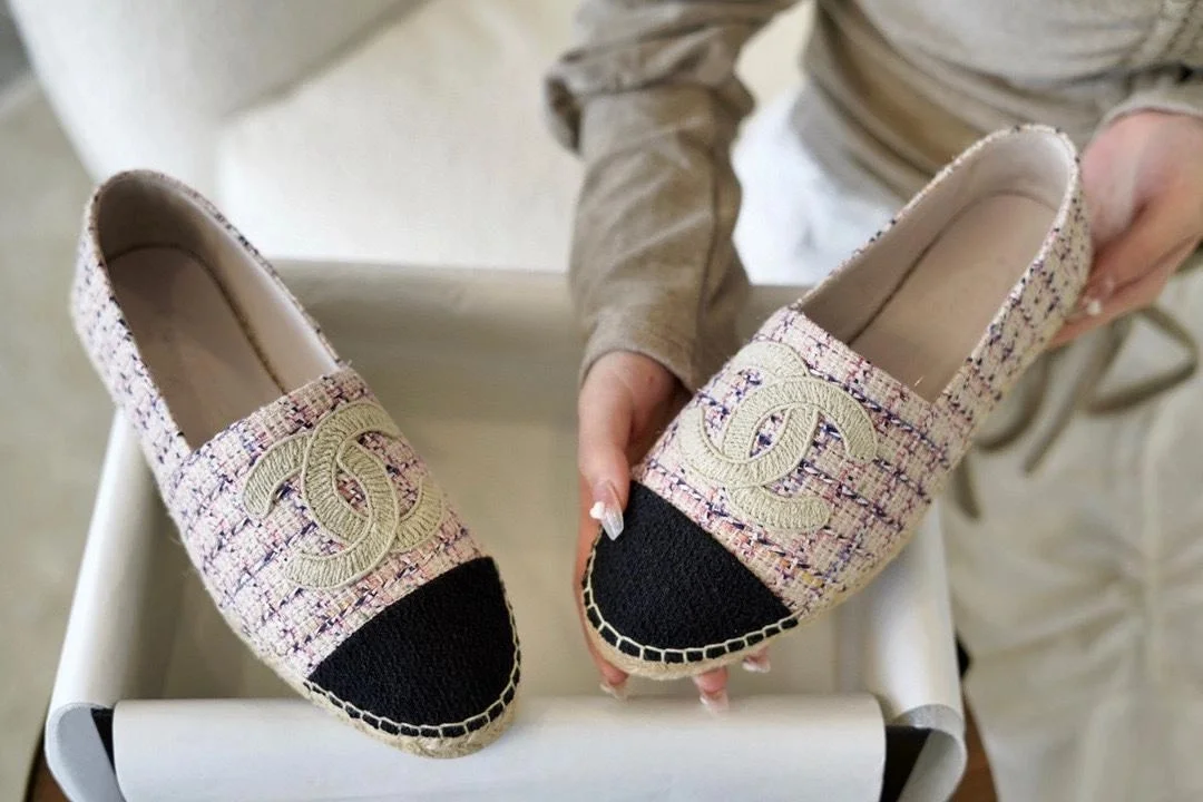Espadrille 핑크 블랙 상세