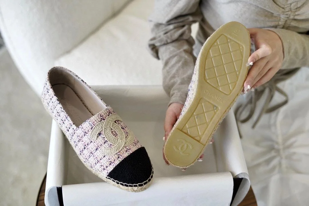 Espadrille 핑크 블랙 상세