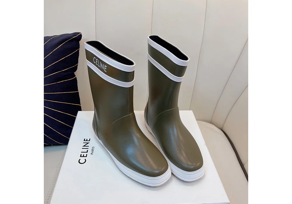 퐁 플랫 하프 레인부츠 상세