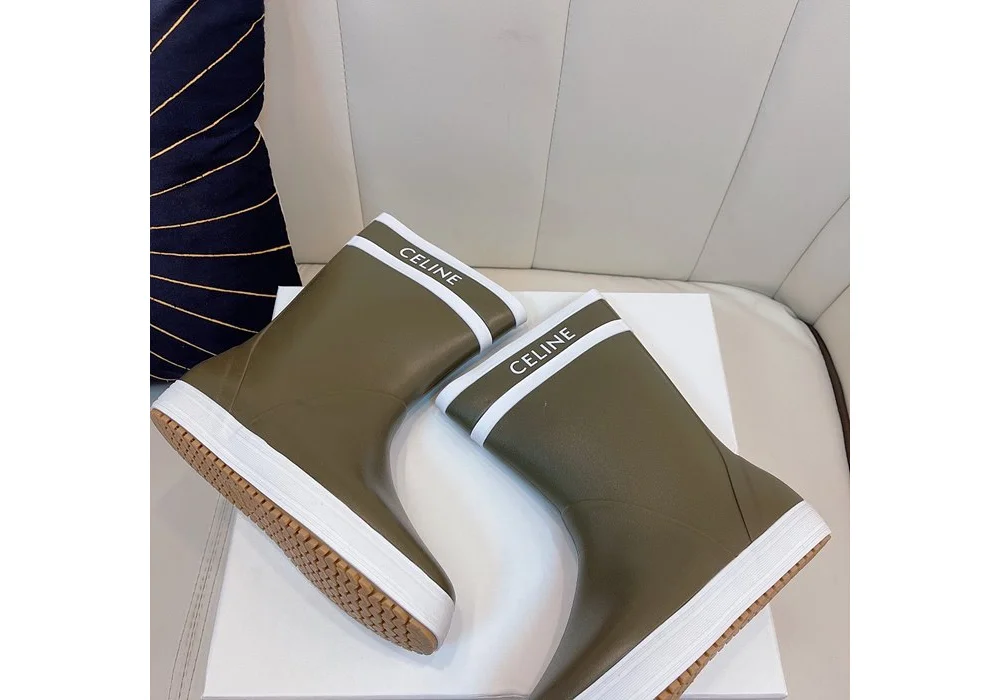 퐁 플랫 하프 레인부츠 상세