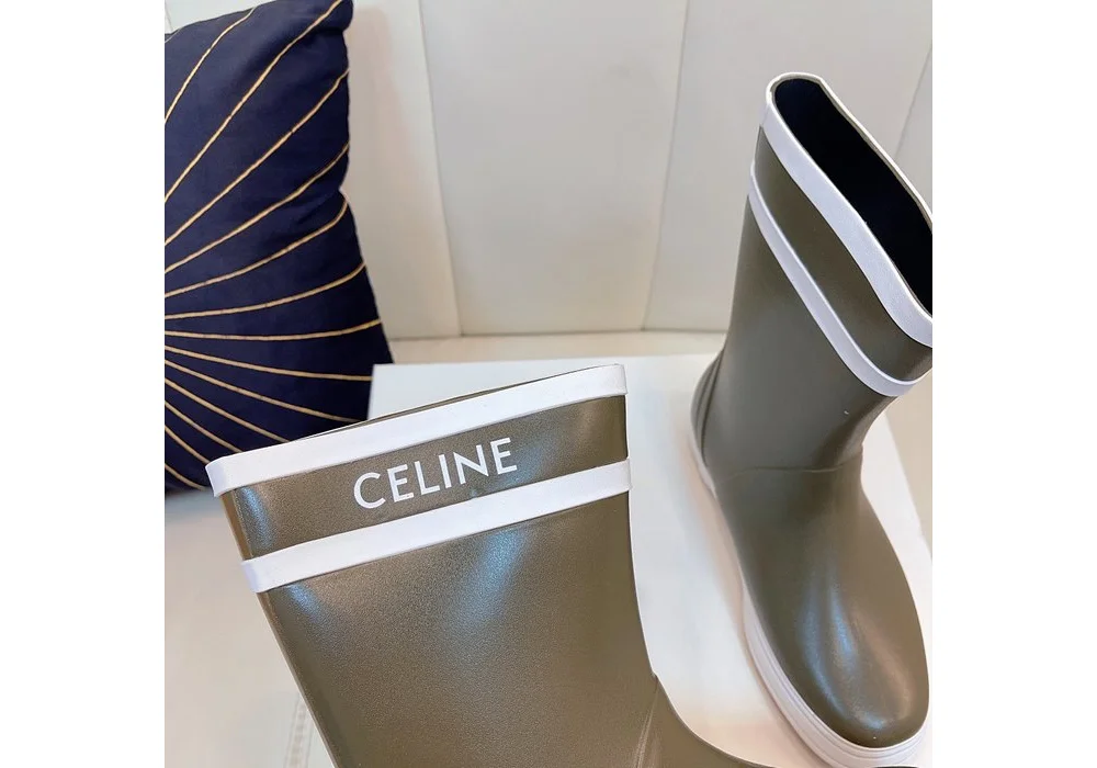 퐁 플랫 하프 레인부츠 상세