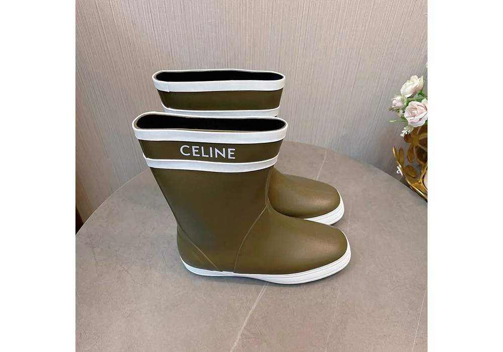 퐁 플랫 하프 레인부츠 상세