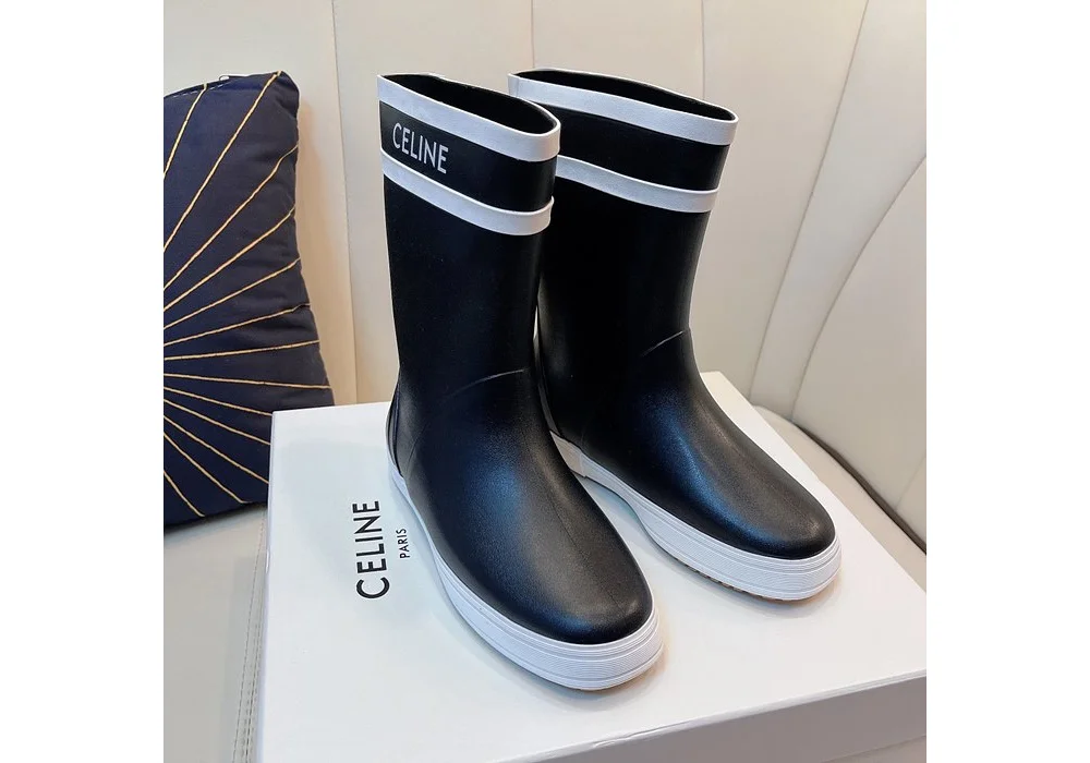 퐁 플랫 하프 레인부츠 상세