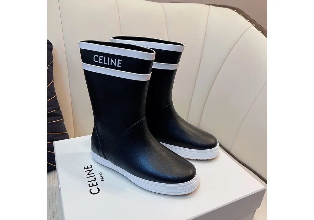 퐁 플랫 하프 레인부츠 상세