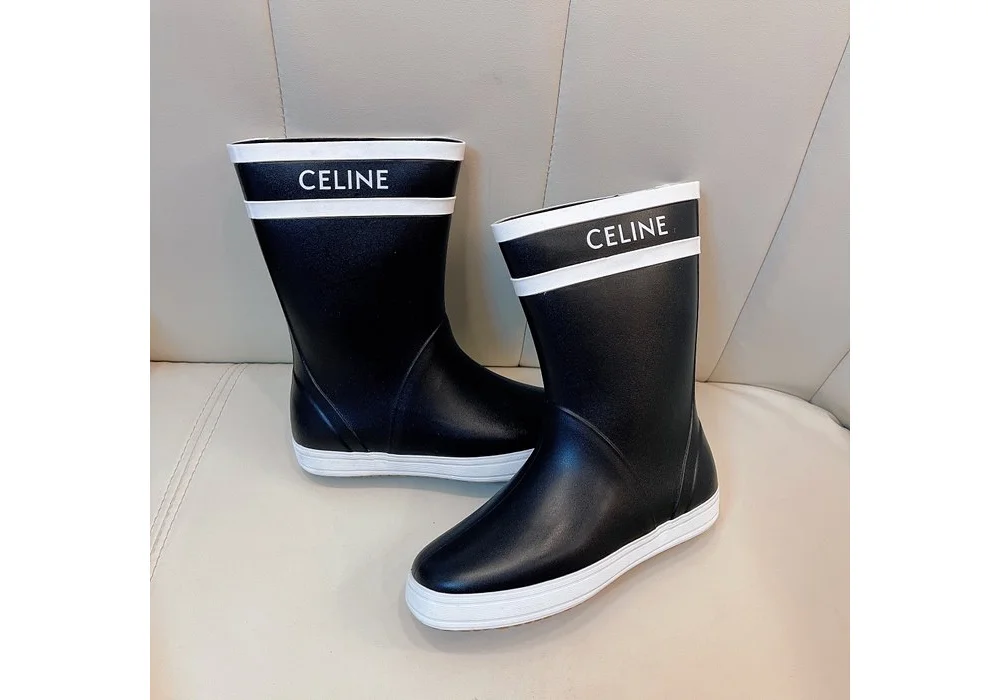 퐁 플랫 하프 레인부츠 상세