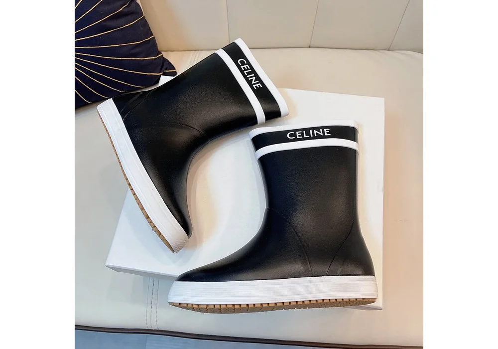 퐁 플랫 하프 레인부츠 상세