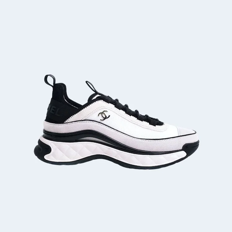 믹스드파이버 화이트 금장 스니커즈 상세