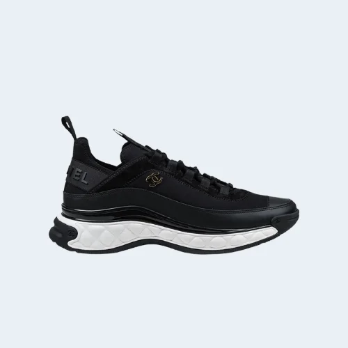 믹스드 파이버 스니커즈 실버 블랙