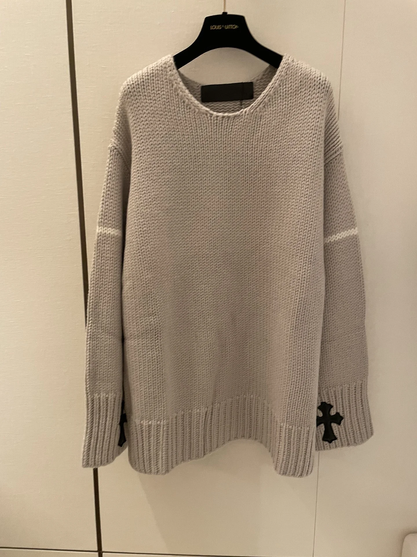 빈티지 라운드넥 스웨터 상세