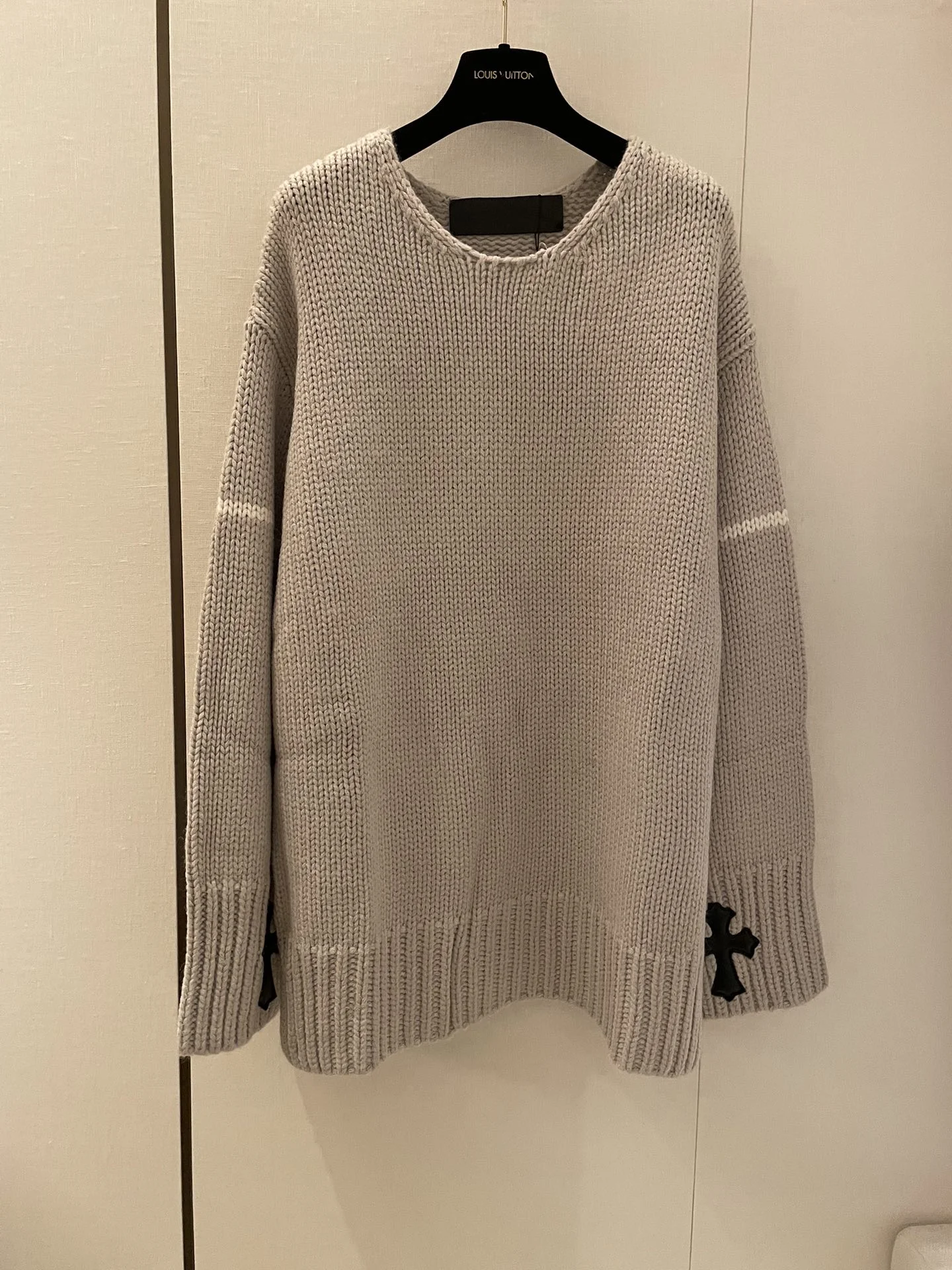 빈티지 라운드넥 스웨터 상세