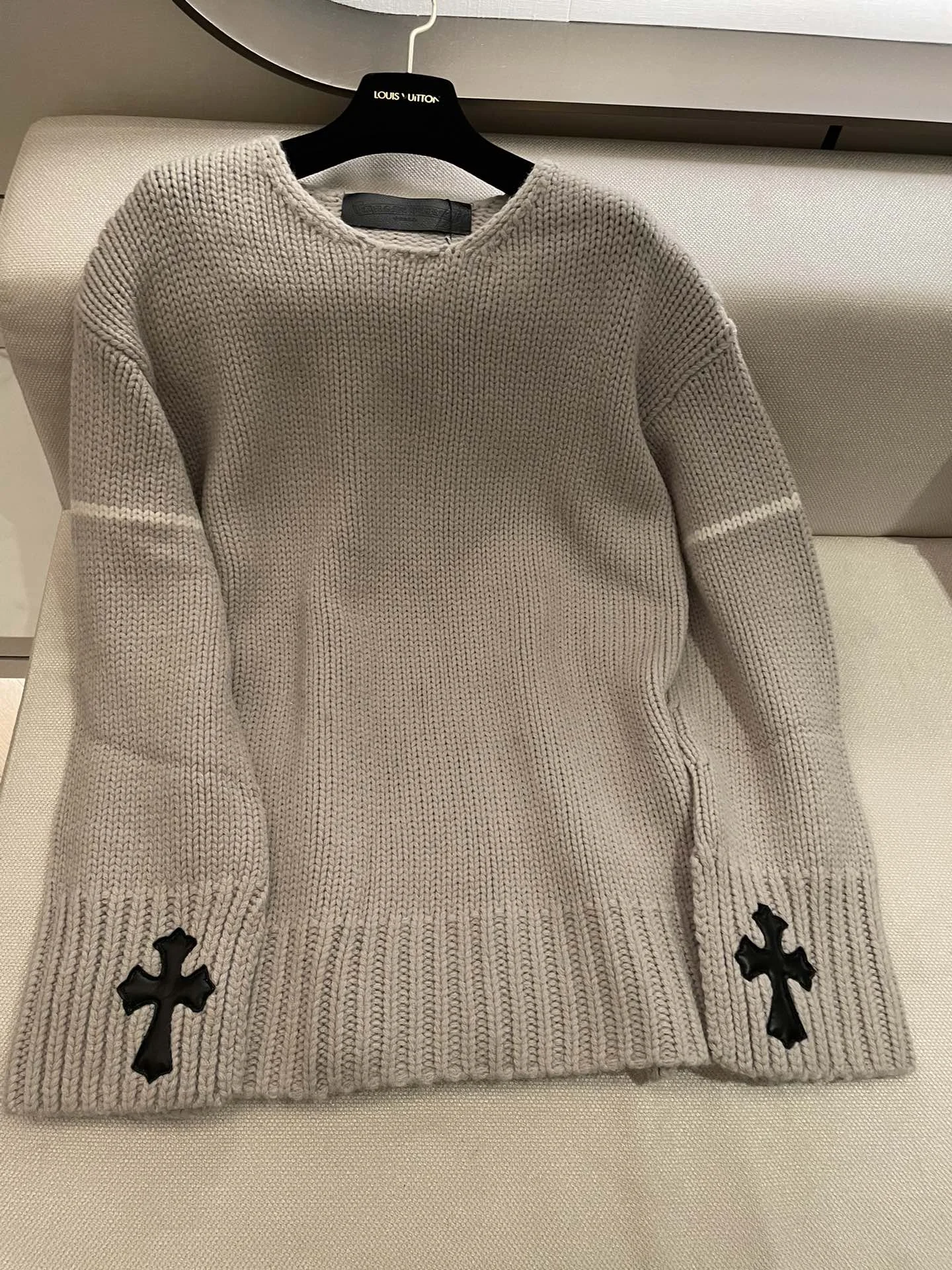 빈티지 라운드넥 스웨터 상세