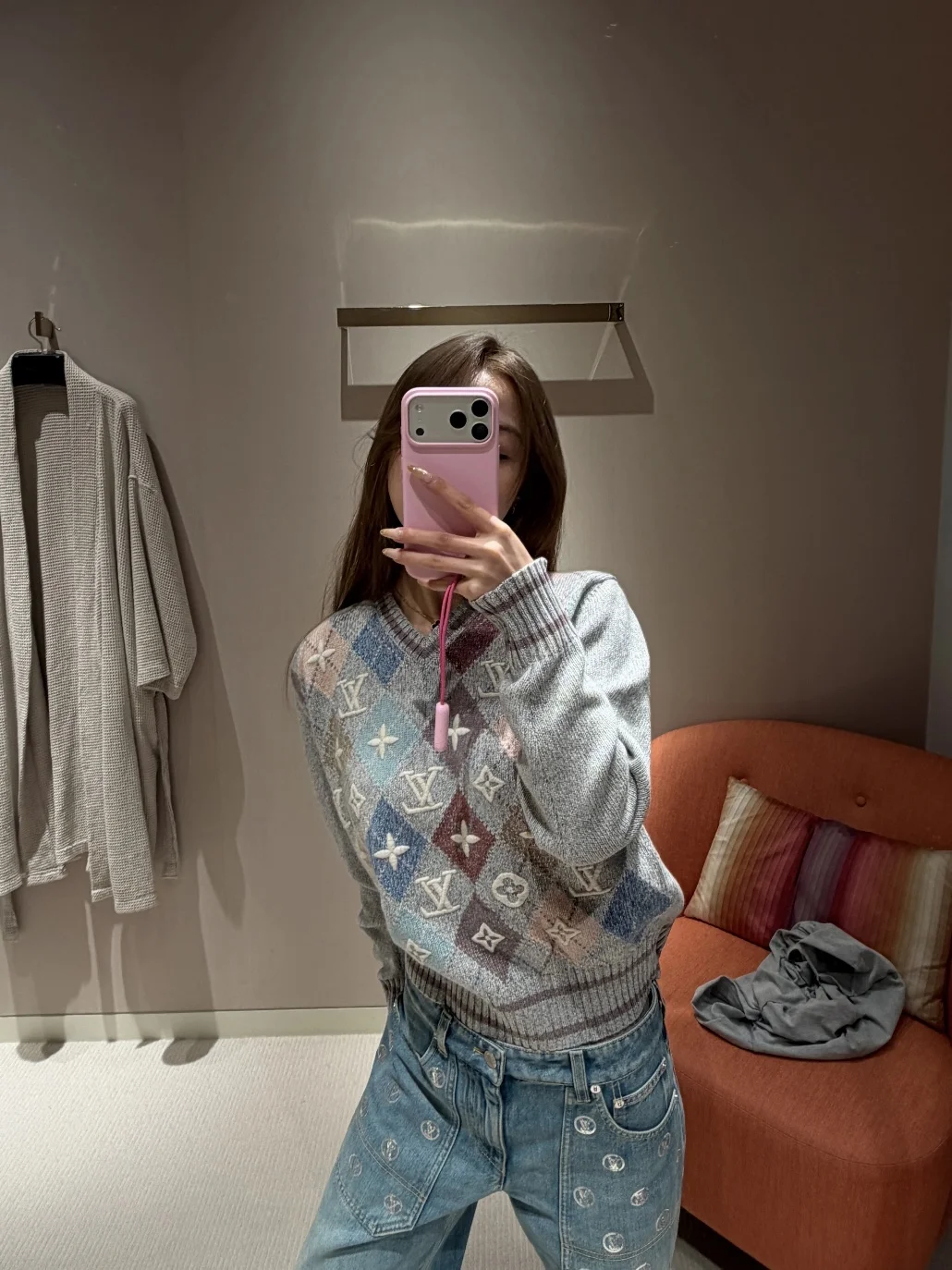 아가일 니트 상세