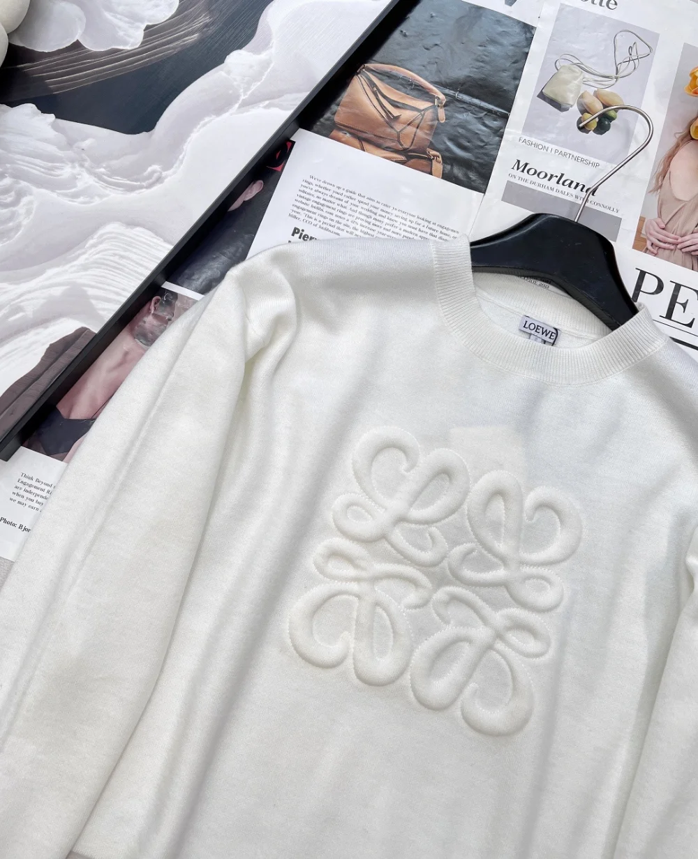 아나그램 크롭 긴팔 니트 (2color) 상세