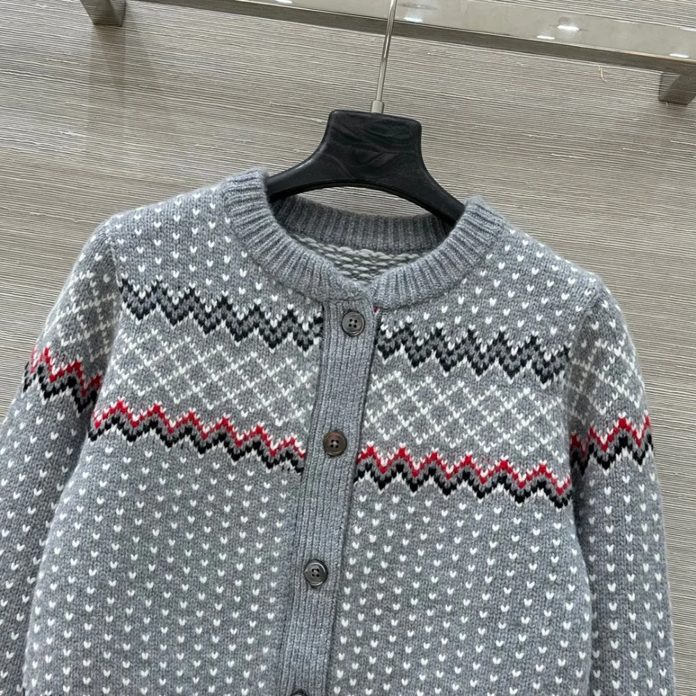 캐시미어 니트 가디건 상세