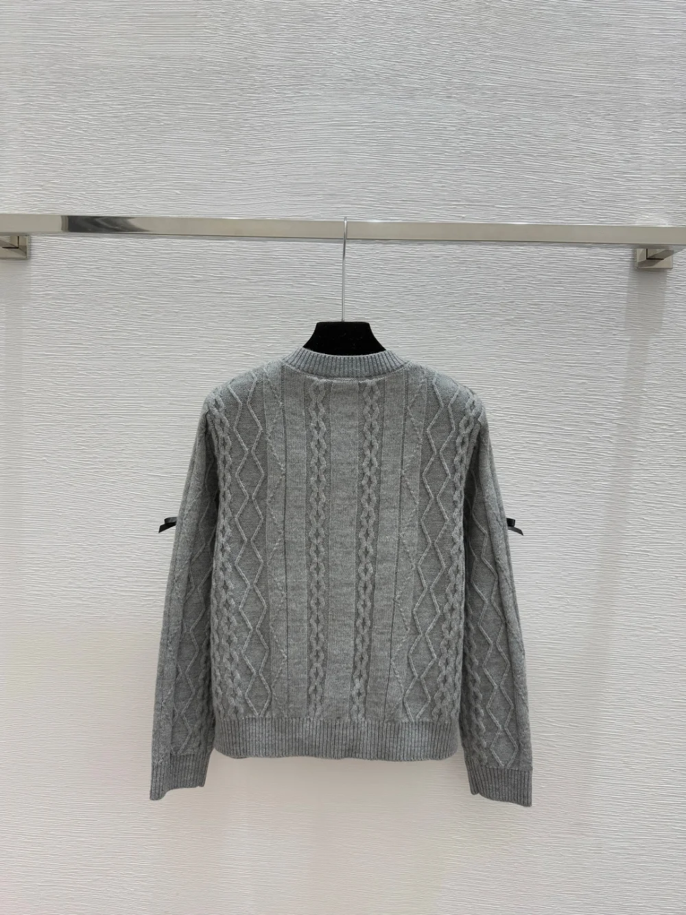 리본 니트 가디건(2color) 상세