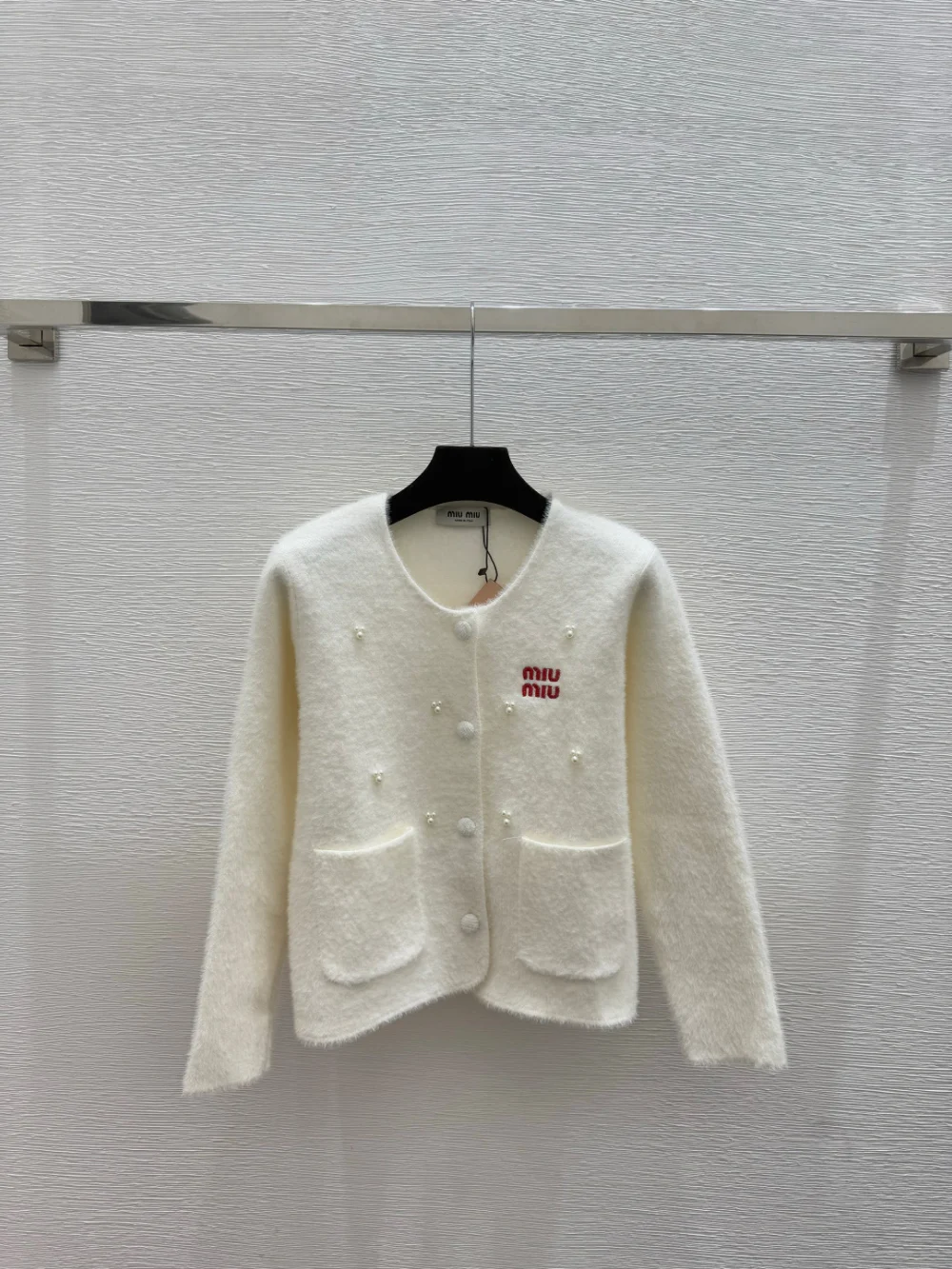 비즈 캐시미어 가디건(2color) 상세