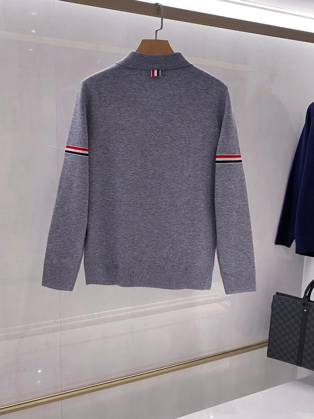 남성 울 니트 집업(2color) 상세