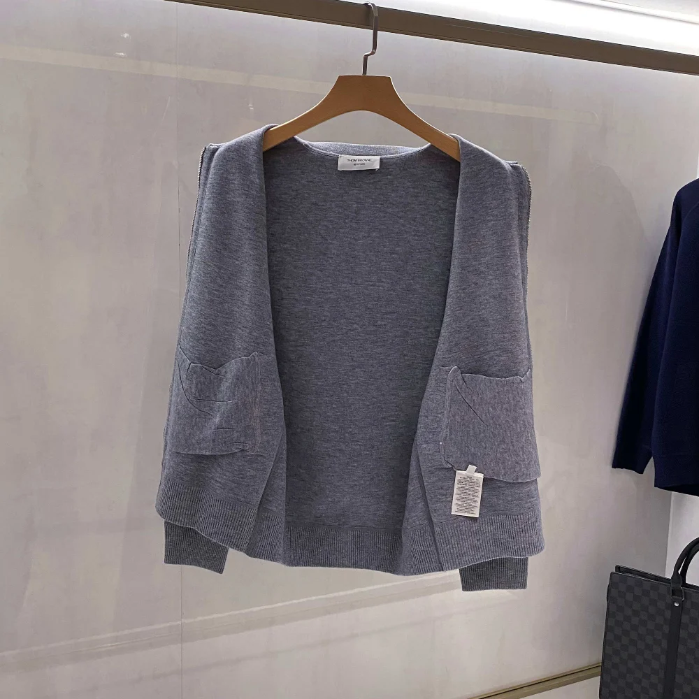 남성 울 니트 집업(2color) 상세