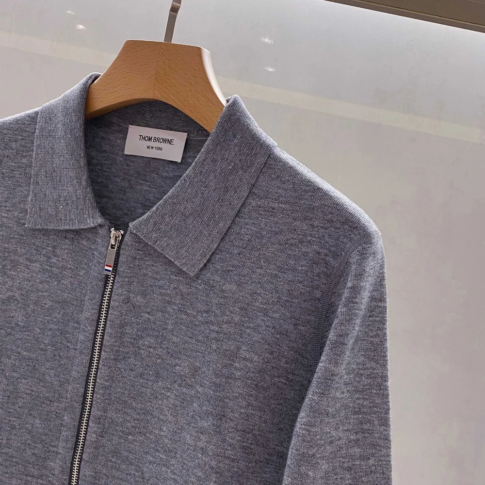 남성 울 니트 집업(2color) 상세