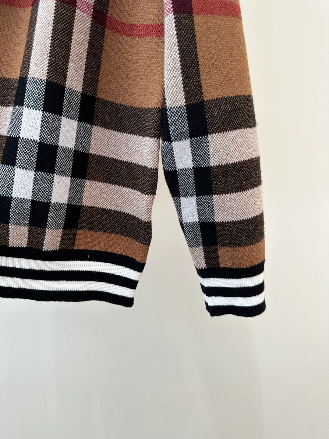 남성 클래식 체크 울 혼방 니트 가디건(2color) 상세