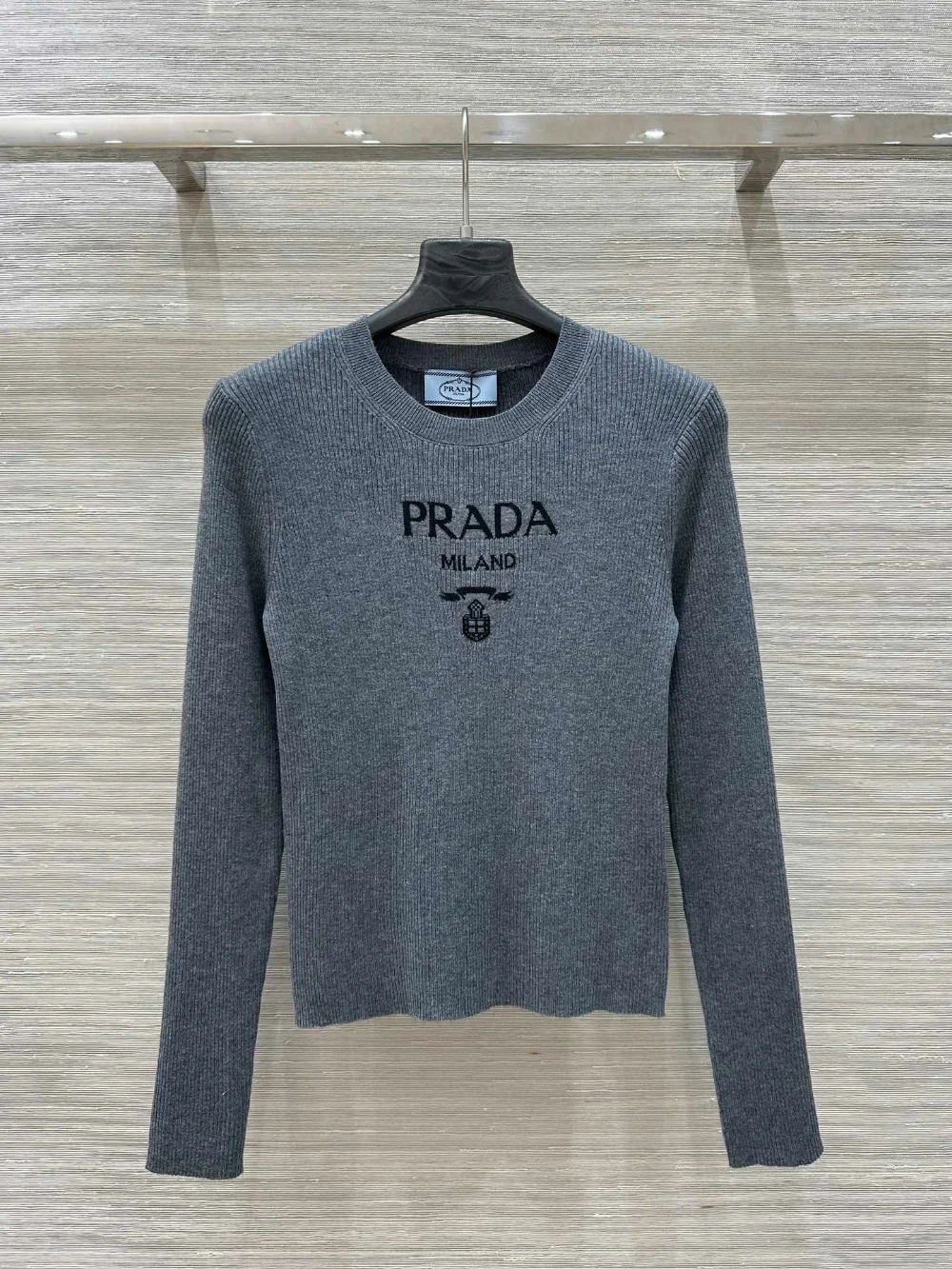 슬림 리브드 긴팔 니트 탑(3color)