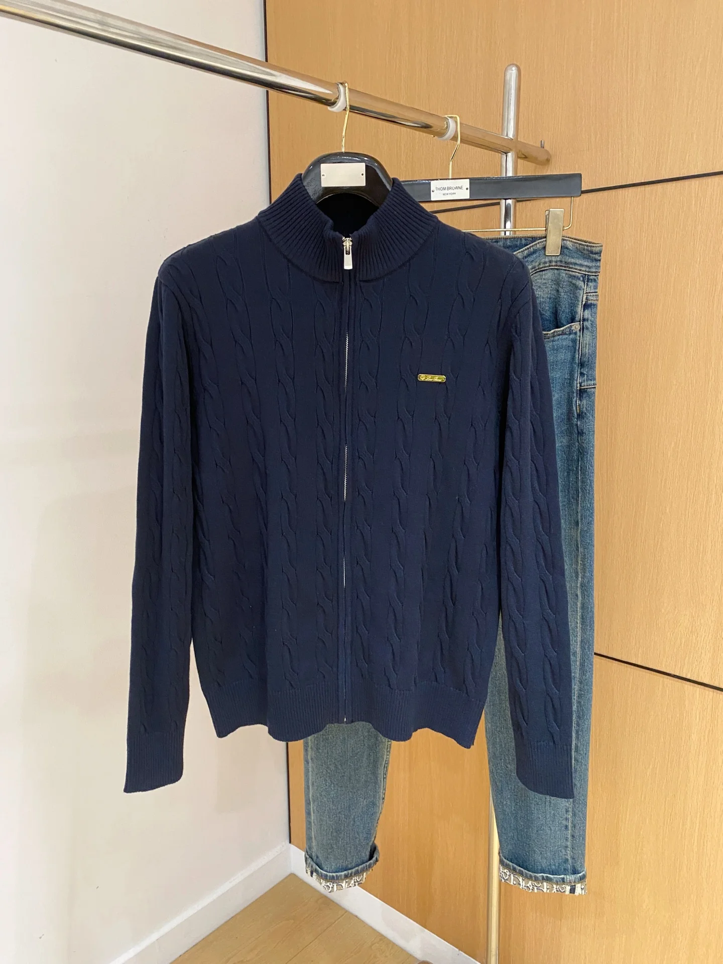 니트 울 집업 가디건(3color) 상세