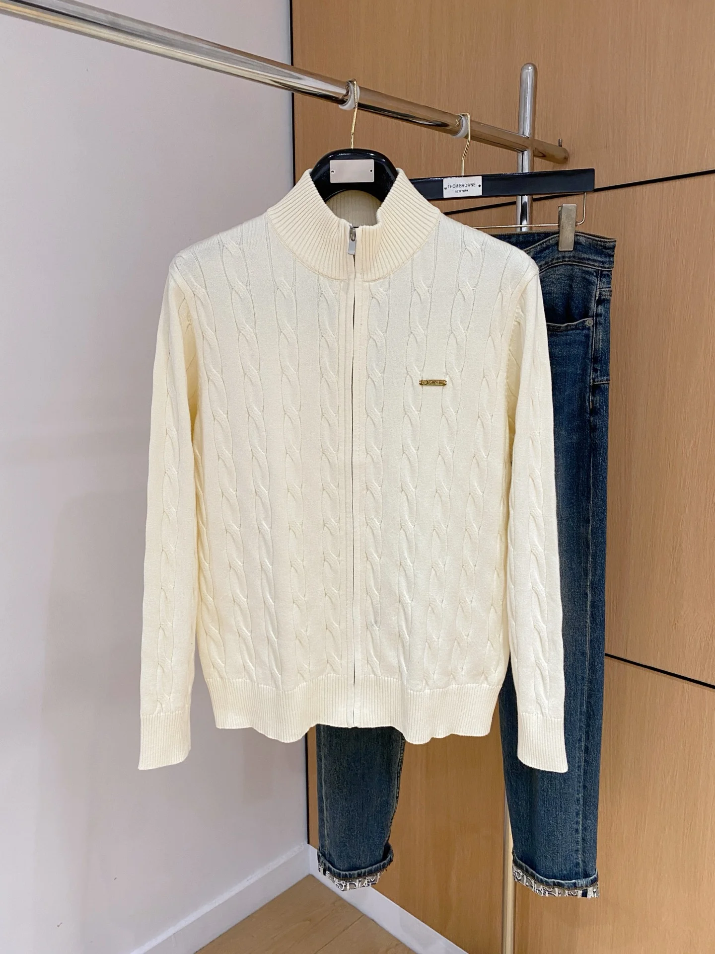 니트 울 집업 가디건(3color)