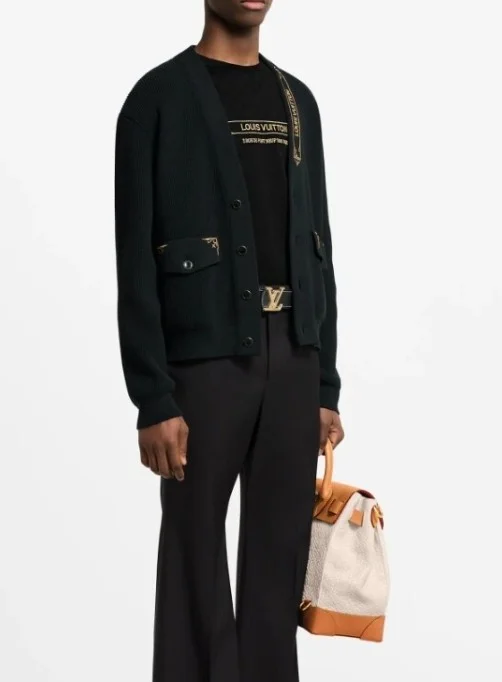 남성 V넥 엠브로이더드 시그니처 가디건 1AHVN0 (2color) 상세