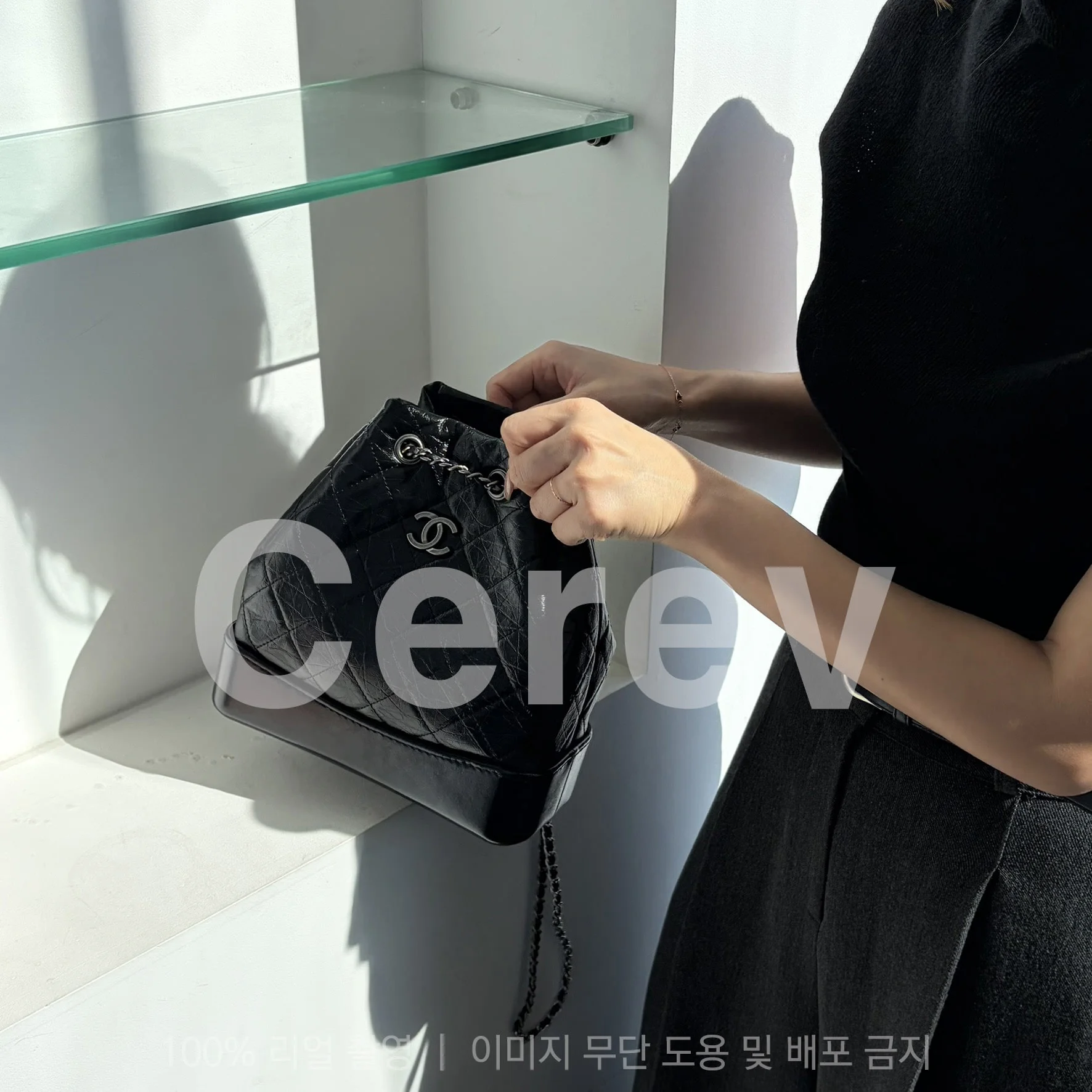 가브리엘 스몰 백팩 블랙 상세